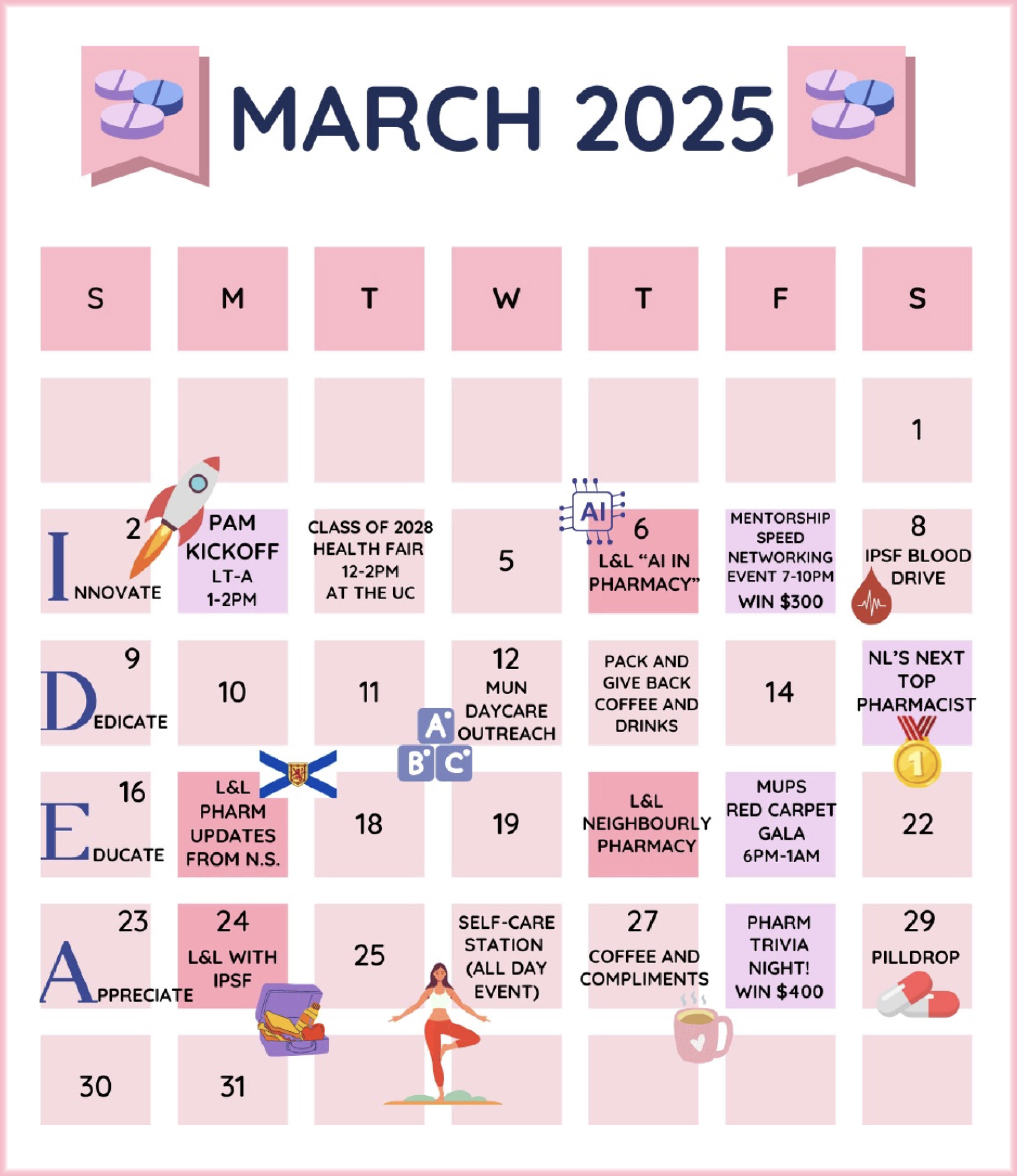 Pharmacy Appreciation Month (PAM) 2025 - calendar of events